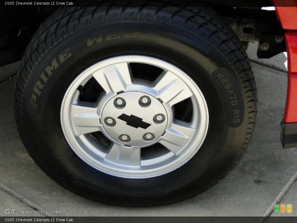 2005 Chevrolet Colorado LS Crew Cab Wheel and Tire Photo #38685638