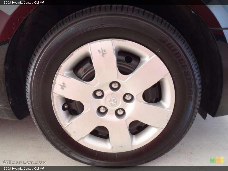 2009 Hyundai Sonata GLS V6 Wheel and Tire Photo #38686734