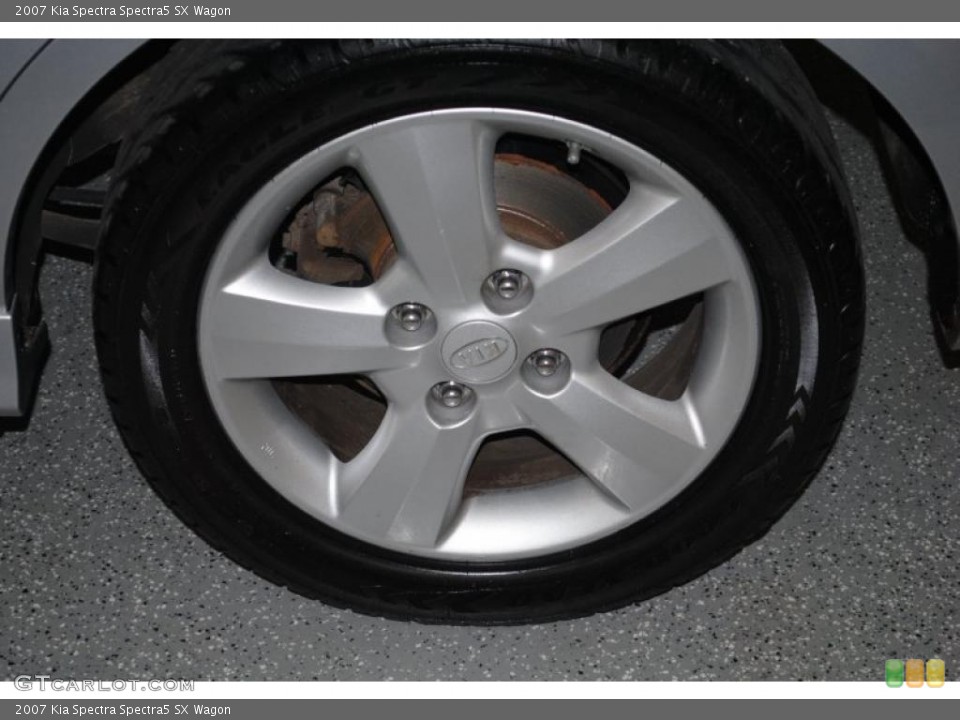 2007 Kia Spectra Spectra5 SX Wagon Wheel and Tire Photo #38703607