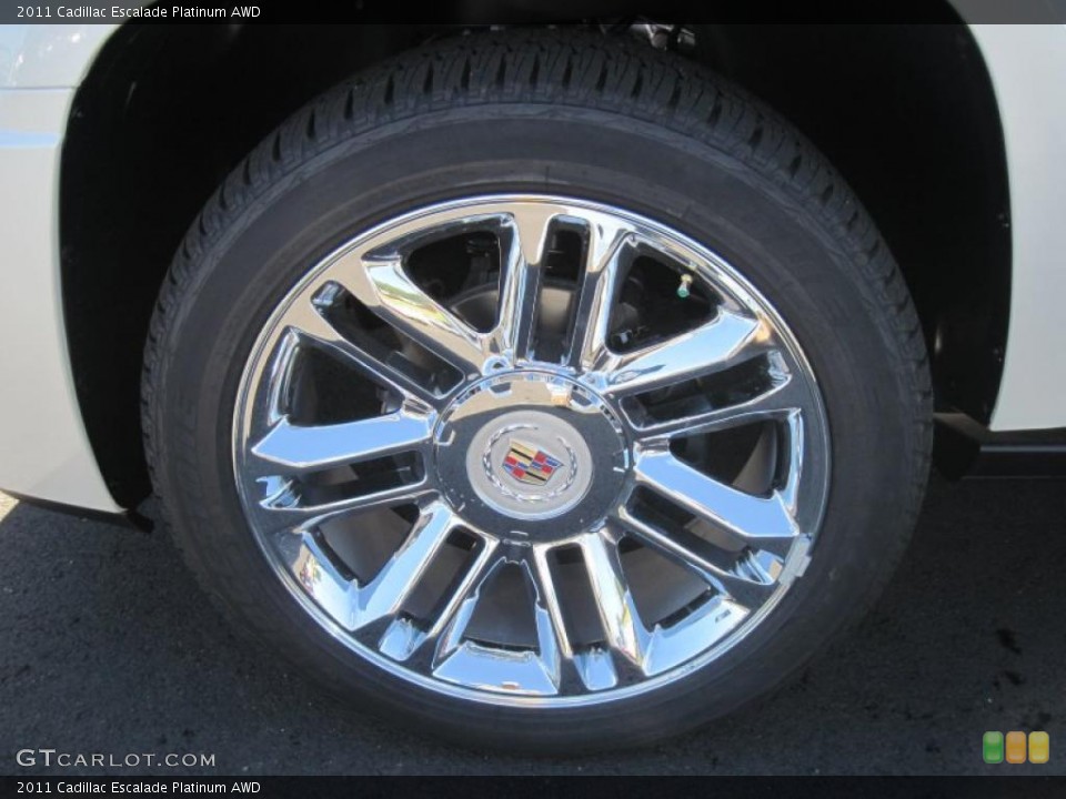 2011 Cadillac Escalade Platinum AWD Wheel and Tire Photo #38709887