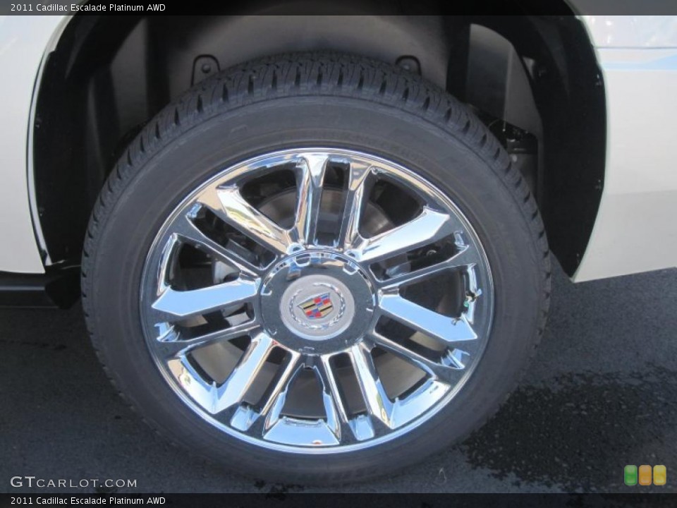 2011 Cadillac Escalade Platinum AWD Wheel and Tire Photo #38709907