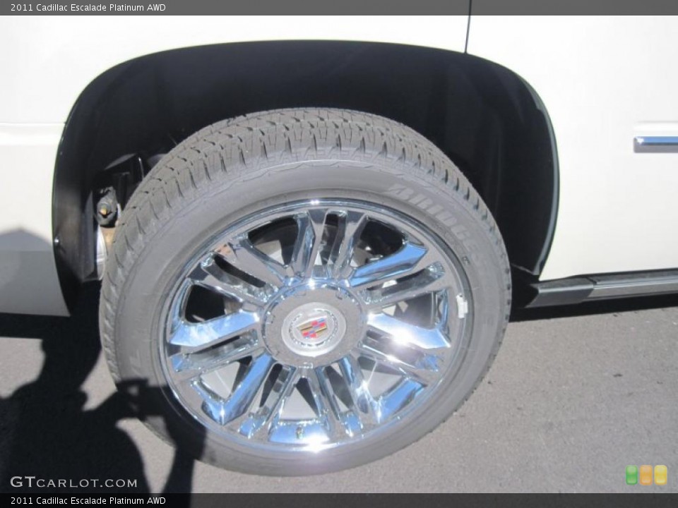 2011 Cadillac Escalade Platinum AWD Wheel and Tire Photo #38709927