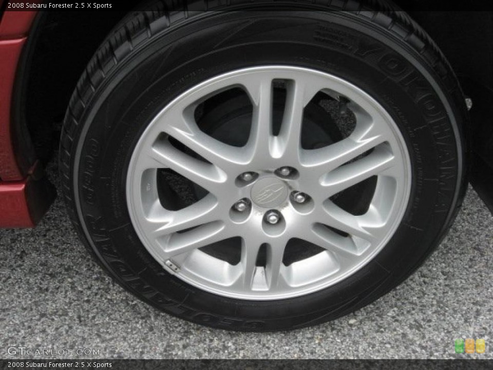 2008 Subaru Forester 2.5 X Sports Wheel and Tire Photo #38712607
