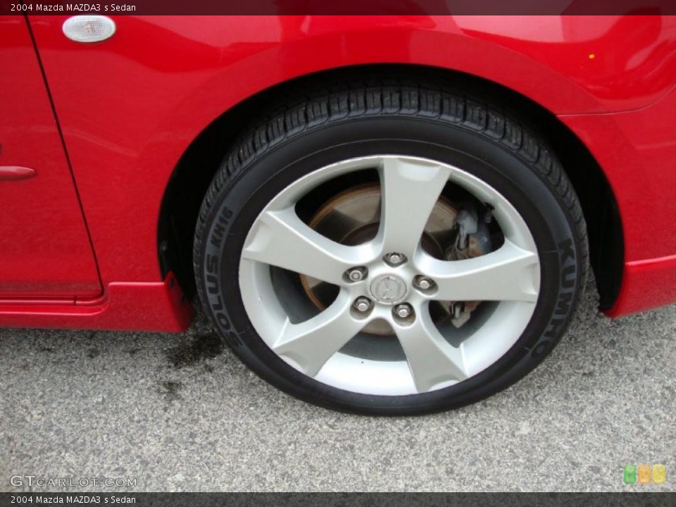 2004 Mazda MAZDA3 s Sedan Wheel and Tire Photo #38720411