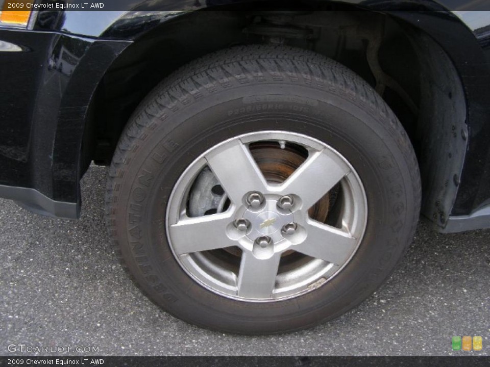 2009 Chevrolet Equinox LT AWD Wheel and Tire Photo #38724219