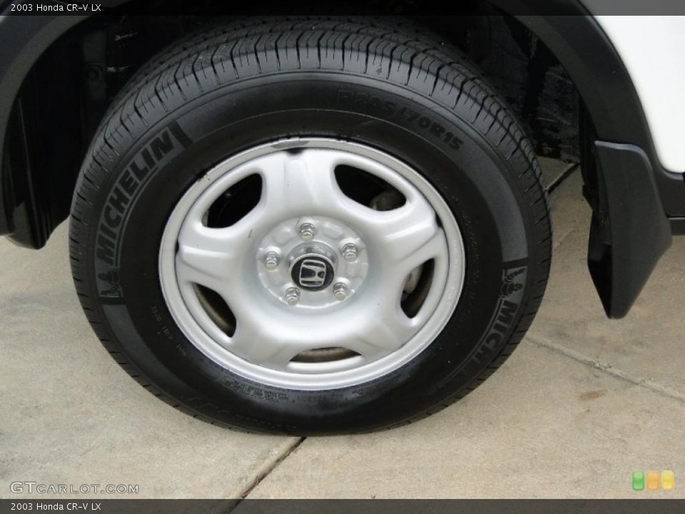 2003 Honda CR-V LX Wheel and Tire Photo #38742348