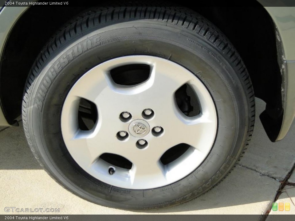 2004 Toyota Highlander Limited V6 Wheel and Tire Photo #38743012