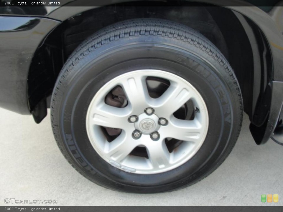 2001 Toyota Highlander Limited Wheel and Tire Photo #38755528