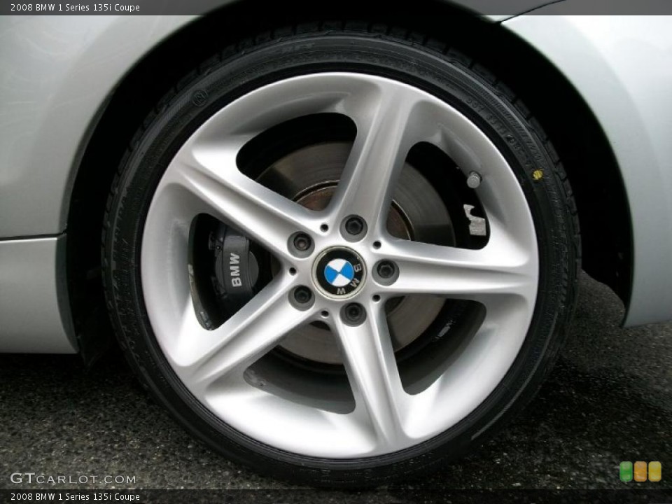 2008 BMW 1 Series 135i Coupe Wheel and Tire Photo #38759624