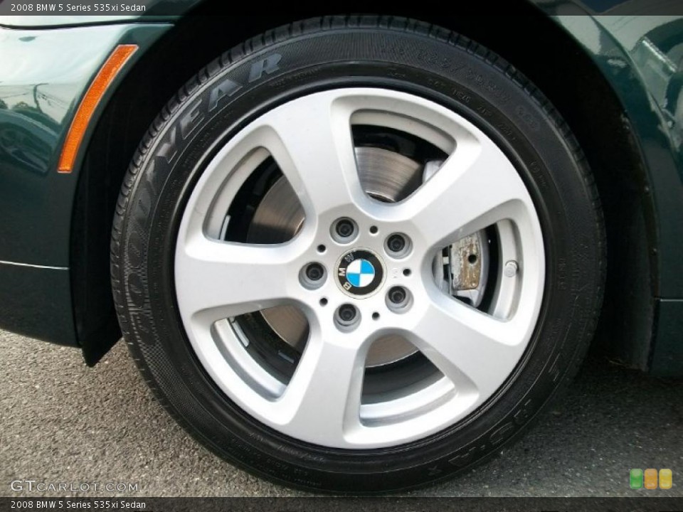 2008 BMW 5 Series 535xi Sedan Wheel and Tire Photo #38762328