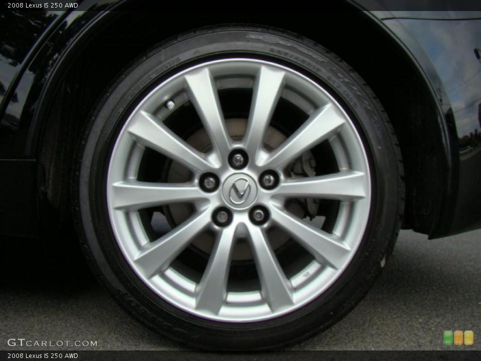 2008 Lexus IS 250 AWD Wheel and Tire Photo #38771858
