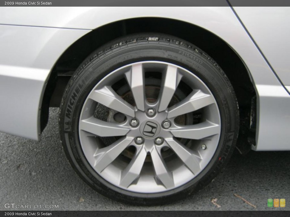 2009 Honda Civic Si Sedan Wheel and Tire Photo #38775263