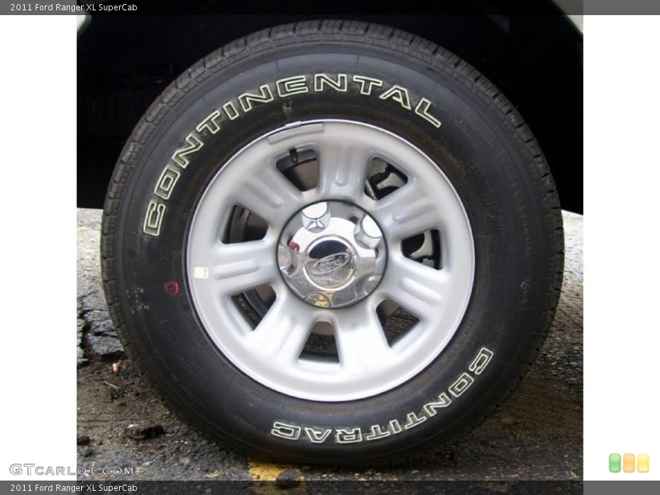 2011 Ford Ranger XL SuperCab Wheel and Tire Photo #38777860