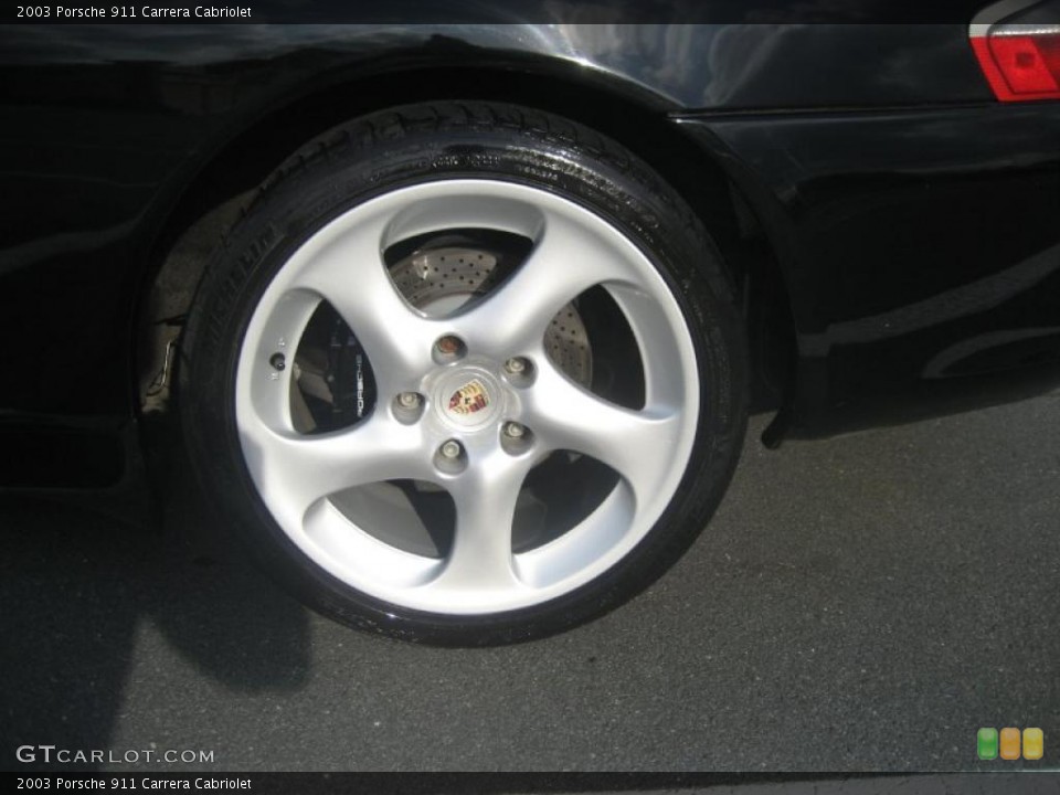 2003 Porsche 911 Carrera Cabriolet Wheel and Tire Photo #38781653