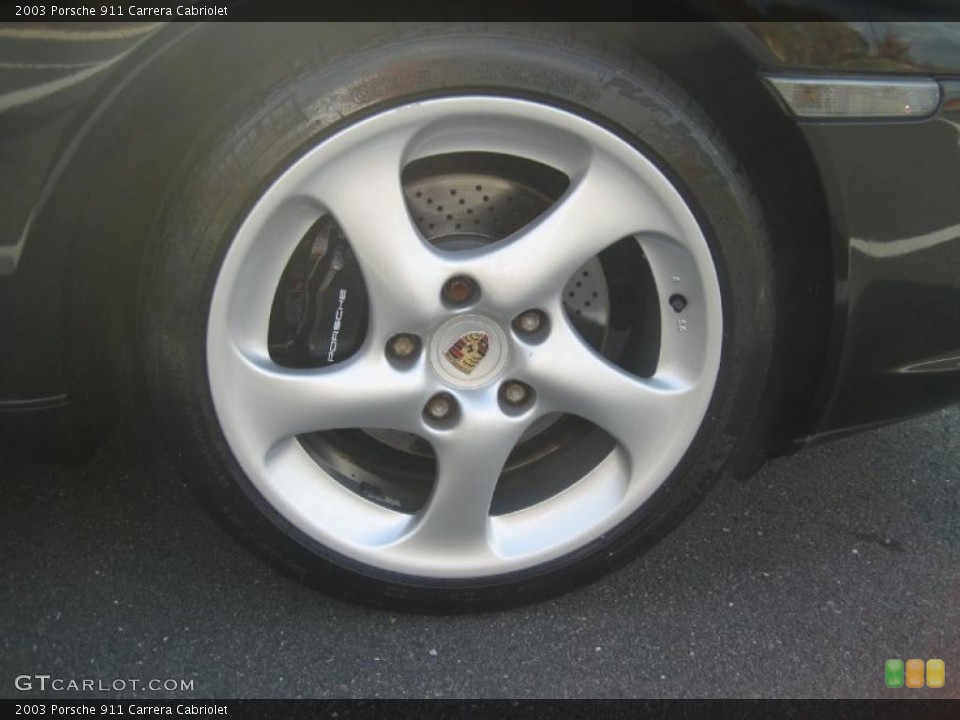 2003 Porsche 911 Carrera Cabriolet Wheel and Tire Photo #38781681