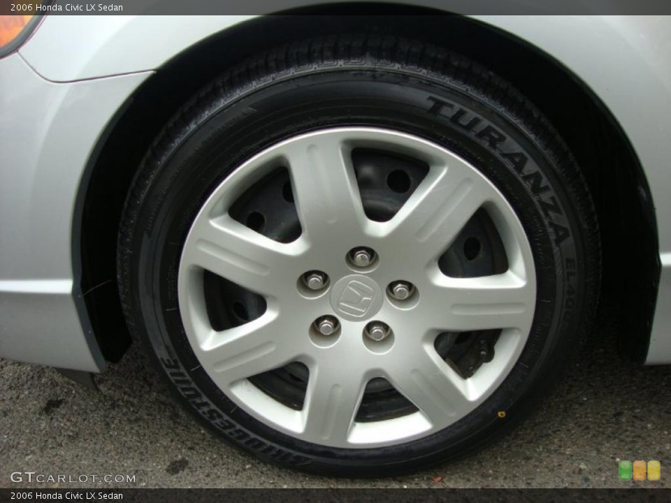 2006 Honda Civic LX Sedan Wheel and Tire Photo #38786782