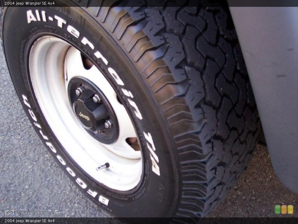 2004 Jeep Wrangler SE 4x4 Wheel and Tire Photo #38799567