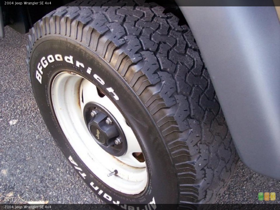 2004 Jeep Wrangler SE 4x4 Wheel and Tire Photo #38799583