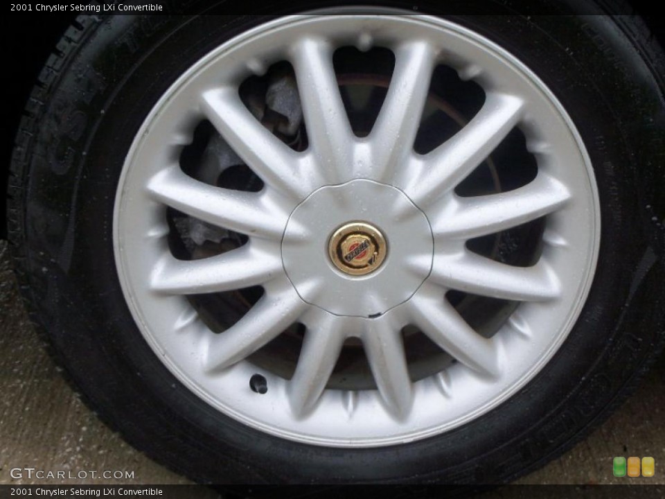 2001 Chrysler Sebring LXi Convertible Wheel and Tire Photo #38799963