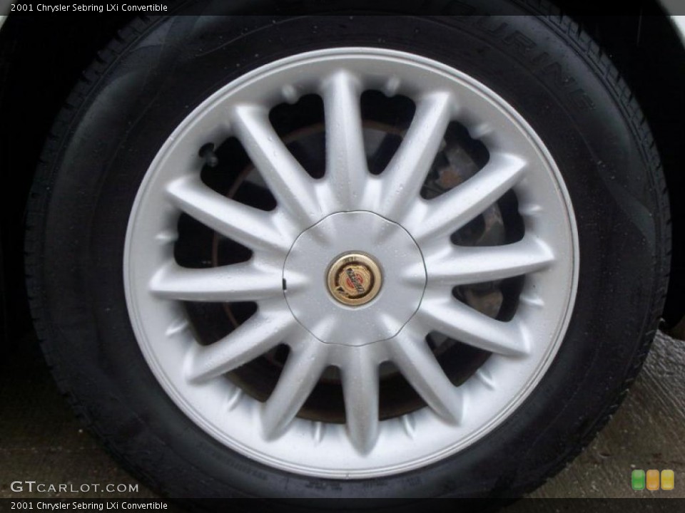 2001 Chrysler Sebring LXi Convertible Wheel and Tire Photo #38799979