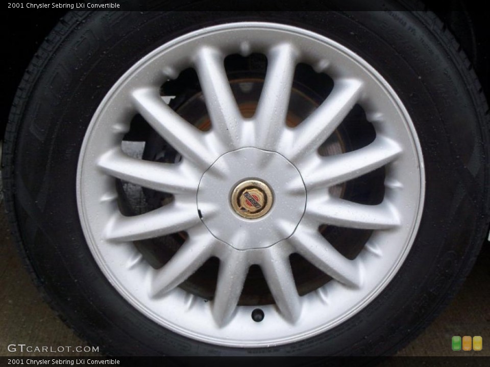 2001 Chrysler Sebring LXi Convertible Wheel and Tire Photo #38799991