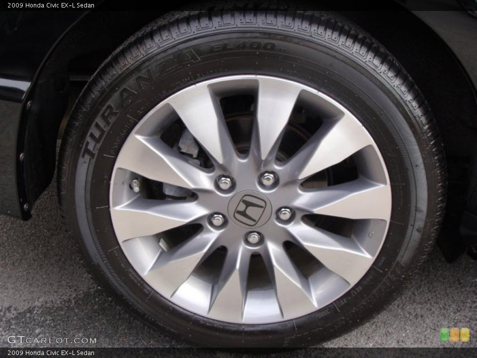 2009 Honda Civic EX-L Sedan Wheel and Tire Photo #38804768