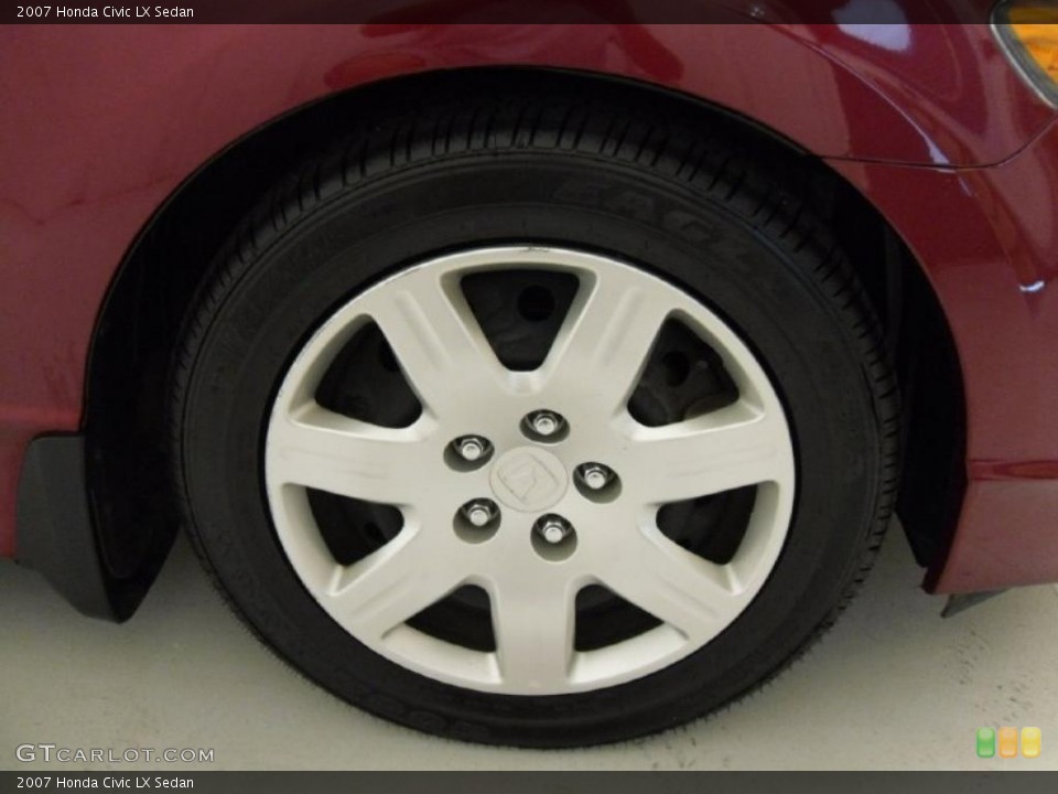 2007 Honda Civic LX Sedan Wheel and Tire Photo #38806688