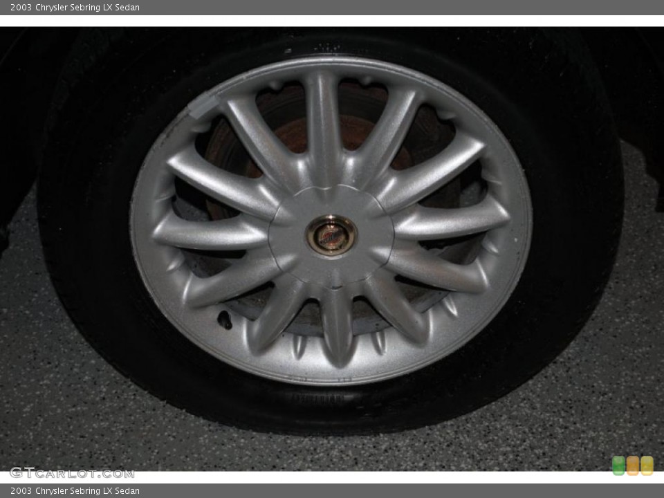 2003 Chrysler Sebring LX Sedan Wheel and Tire Photo #38817559