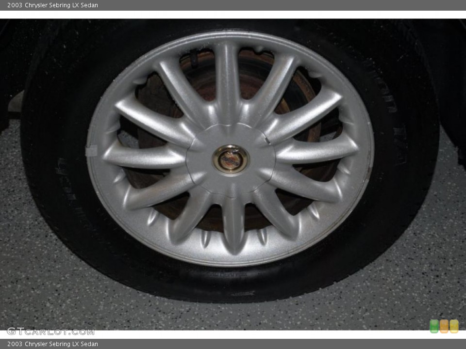 2003 Chrysler Sebring LX Sedan Wheel and Tire Photo #38817604