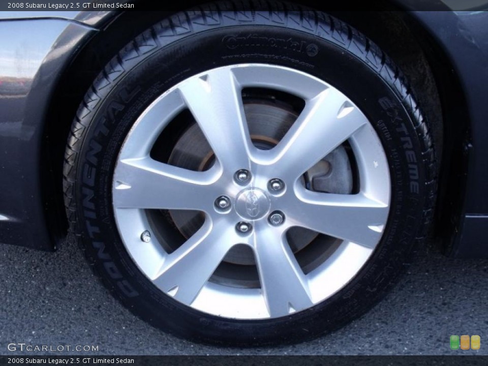 2008 Subaru Legacy 2.5 GT Limited Sedan Wheel and Tire Photo #38820172