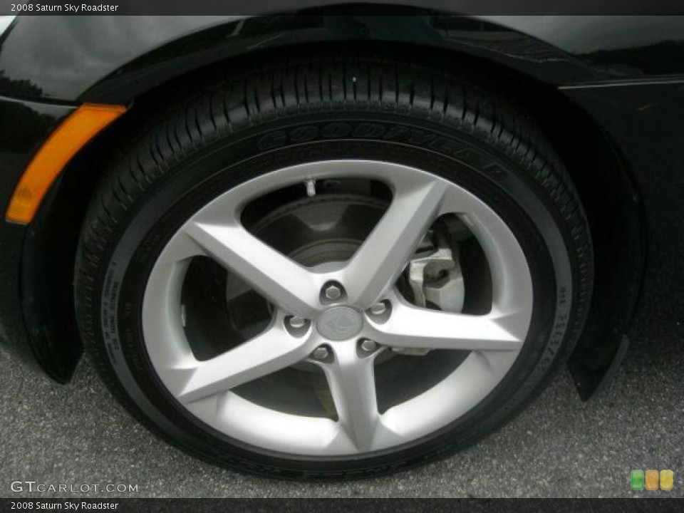 2008 Saturn Sky Roadster Wheel and Tire Photo #38831680