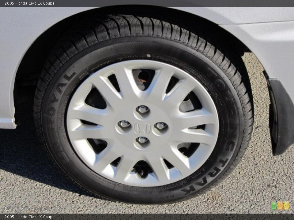 2005 Honda Civic LX Coupe Wheel and Tire Photo #38835916
