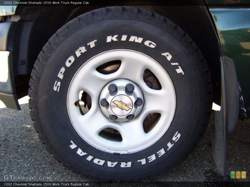 2002 Chevrolet Silverado 1500 Work Truck Regular Cab Wheel and Tire Photo #38842296