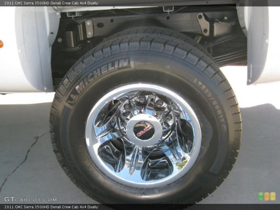 2011 GMC Sierra 3500HD Denali Crew Cab 4x4 Dually Wheel and Tire Photo #38843260
