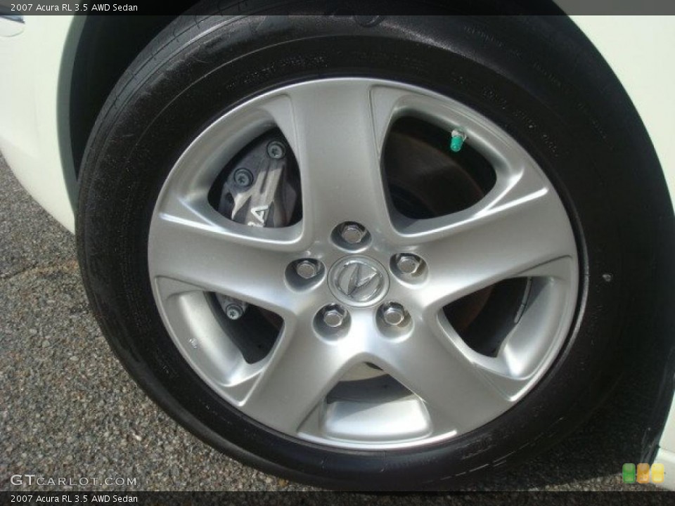 2007 Acura RL 3.5 AWD Sedan Wheel and Tire Photo #38848376