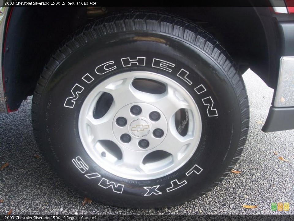 2003 Chevrolet Silverado 1500 LS Regular Cab 4x4 Wheel and Tire Photo #38850000