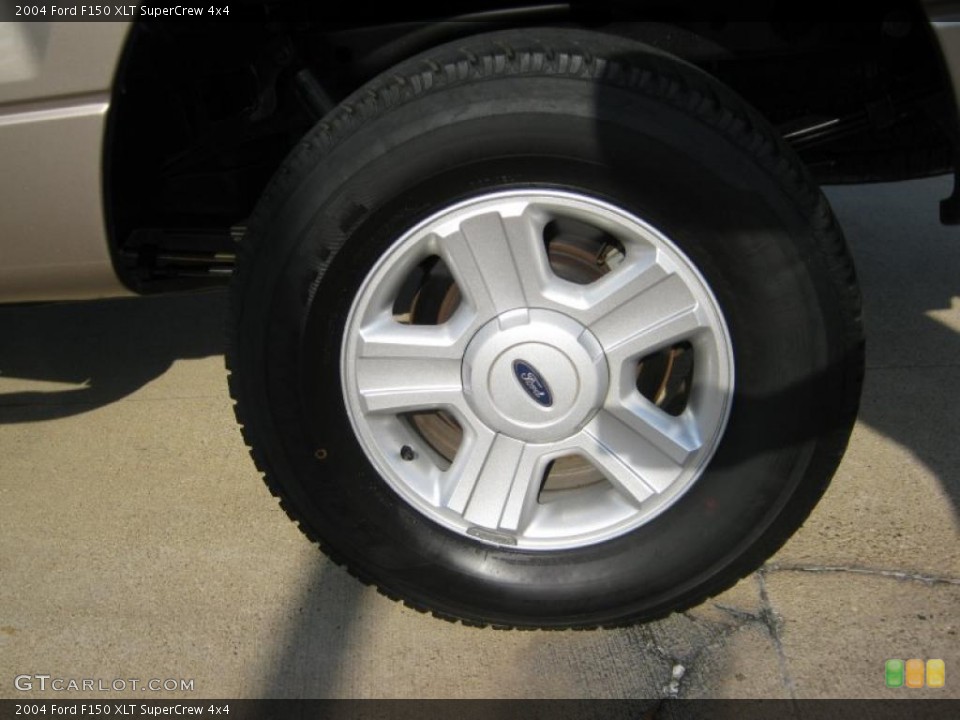 2004 Ford F150 XLT SuperCrew 4x4 Wheel and Tire Photo #38850364