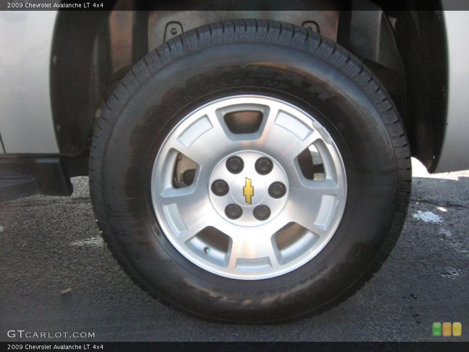 2009 Chevrolet Avalanche LT 4x4 Wheel and Tire Photo #38850620