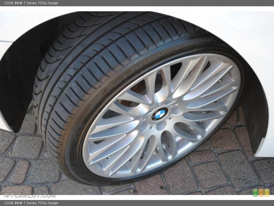 2008 BMW 7 Series 750Li Sedan Wheel and Tire Photo #38853932