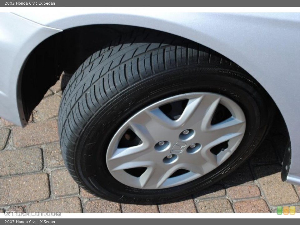 2003 Honda Civic LX Sedan Wheel and Tire Photo #38856420