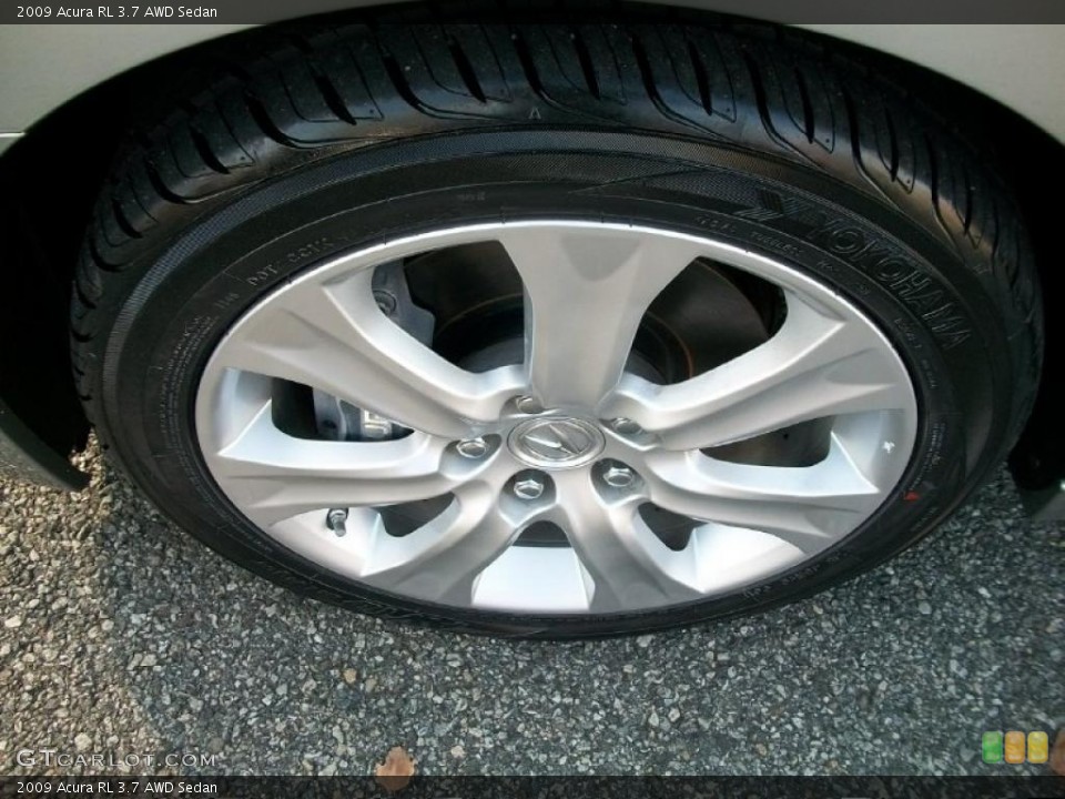 2009 Acura RL 3.7 AWD Sedan Wheel and Tire Photo #38863180