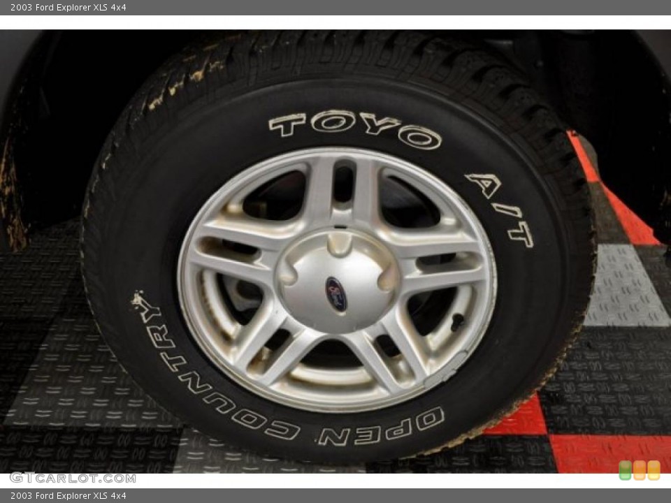 2003 Ford Explorer XLS 4x4 Wheel and Tire Photo #38870148
