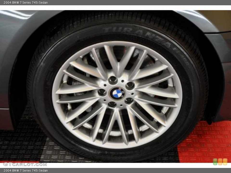 2004 BMW 7 Series 745i Sedan Wheel and Tire Photo #38870928