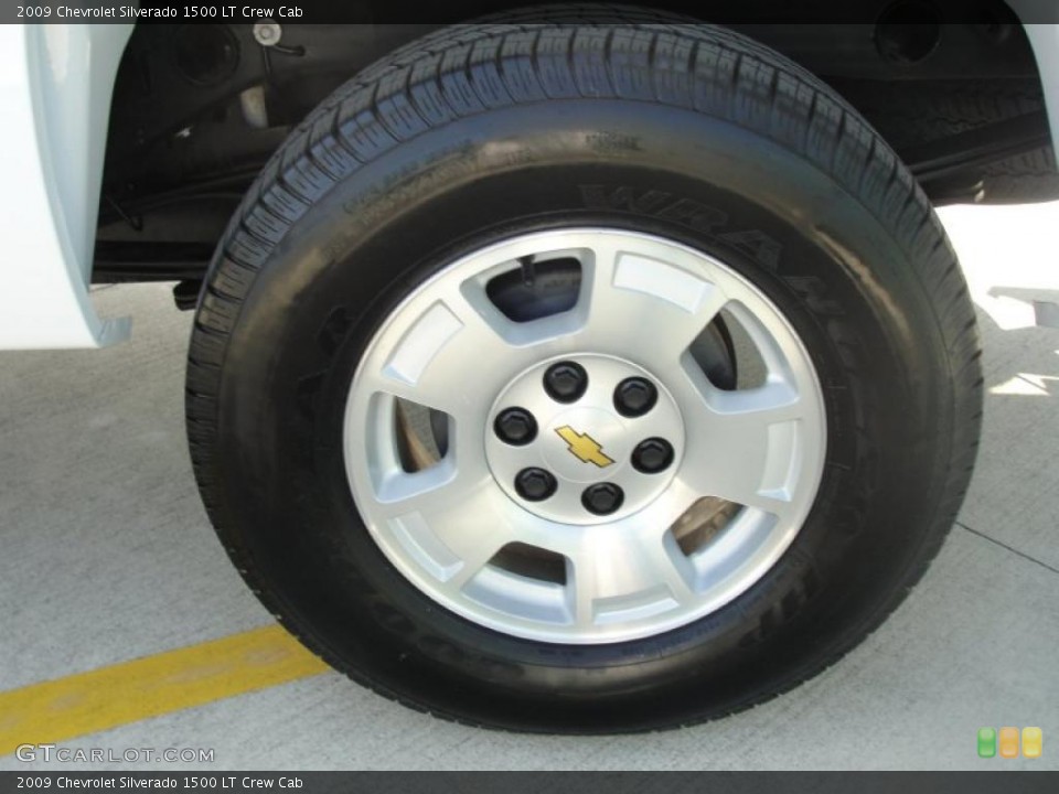 2009 Chevrolet Silverado 1500 LT Crew Cab Wheel and Tire Photo #38877856
