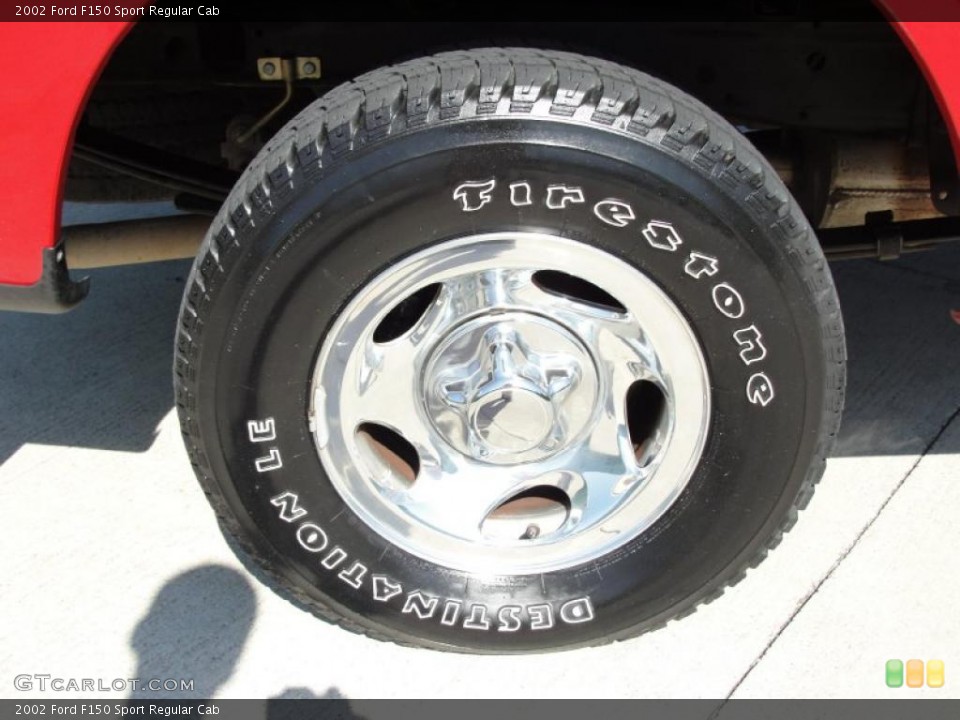 2002 Ford F150 Sport Regular Cab Wheel and Tire Photo #38878516