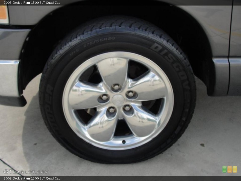 2003 Dodge Ram 1500 SLT Quad Cab Wheel and Tire Photo #38879072