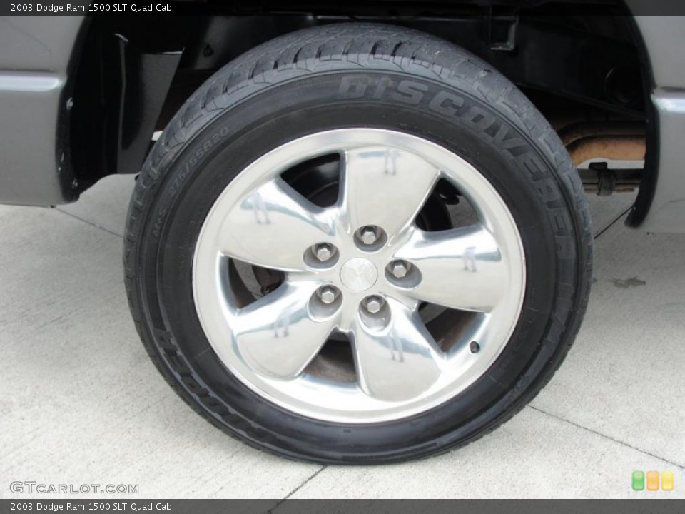 2003 Dodge Ram 1500 SLT Quad Cab Wheel and Tire Photo #38879112