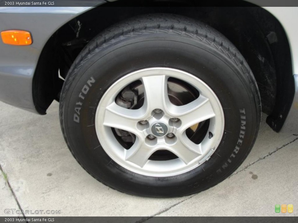 2003 Hyundai Santa Fe GLS Wheel and Tire Photo #38879852