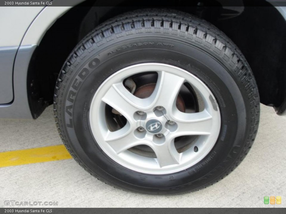 2003 Hyundai Santa Fe GLS Wheel and Tire Photo #38879868