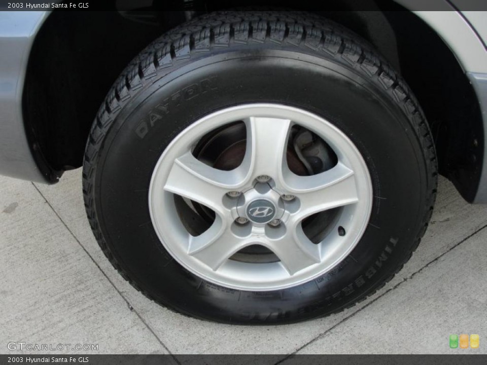 2003 Hyundai Santa Fe GLS Wheel and Tire Photo #38879912